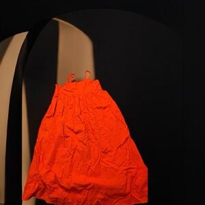 Madewell Bright Orange A-Line Dress